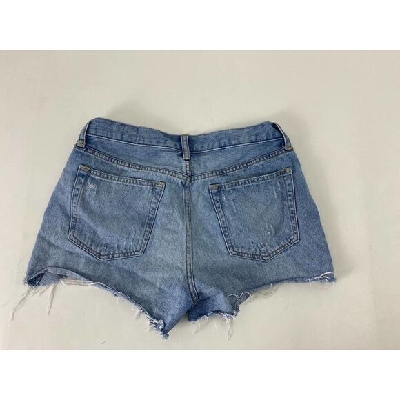 We The Free High Rise Distressed Jean Shorts Mom Shorts High Waist - Size 29 - Picture 2 of 9